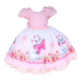 Vestido Infantil De Festa Gatinha Marie Festa Luxo Promoção