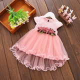Vestido Infantil Festa Branco Batizado Florista, Dama