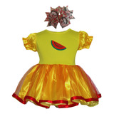 Vestido Infantil Magali Com Laço (bebê) Promoção 