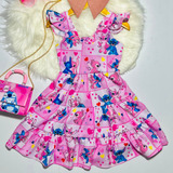 Vestido Infantil Menina Festas Fashion Soltinho Confortável