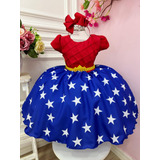 Vestido Infantil Temático Maravilha Aniversários