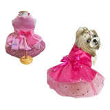 Vestido Pet Dupla Face Rosa/pink Roupa De Cachorro E Gato 