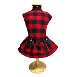 Vestido Pet Para Gato Cachorro Pequeno Xadrez Festa Junina