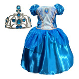 Vestido Princesa Fantasia Criança Infantil Menina Barato