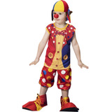 Vestido Roupa Infantil Palhaço Fantasia Para Festa Carnaval