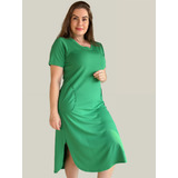 Vestido Soltinho Básico De Algodão Leve Fresco Evangélico
