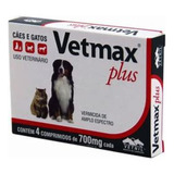Vetmax Plus Vermifugo 4 Comprimidos 700mg - Vetnil