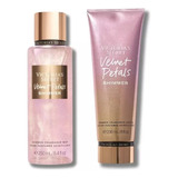 Victoria's Secret Velvet Petals Shimmer - Kit Body Splash + Lotion (glitter)