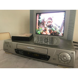 Vídeo Cassete Panasonic Nv-hf635 Hi-fi Stereo 6 Cabeças Top