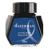 Vidro De Tinta Para Tinteiro Waterman Mysterious Blue - 50ml