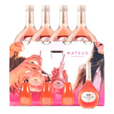Vinho Português Mateus Rosé 187ml Kit C/ 4