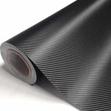 Vinil Adesivo Envelopamento Fibra Carbono Preto - 2m X 50cm