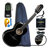 Viola Caipira Elétrica Giannini Vs14 Preta Kit Completo