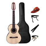 Viola Caipira Giannini Eletroacústica Raiz Pantanal Vs8h Kit