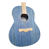 Violão De Aço Elétrico Em Bambu Memphis Tagima Naturale Azul