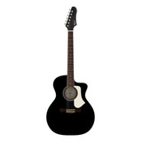 Violão Eletroacústico Tagima Rio Negro Bks Preto Fosco Material Do Diapasão Techwood Orientação Da Mão Destro