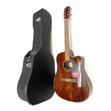 Violão Fender Dreadnought Cd-60sce Tampo Maciço C/ Case Novo