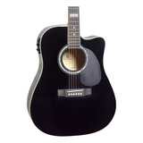 Violão Giannini Performance Gf1d Ceq Black Brilhante - Preto