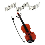Violino De Plástico Infantil Com Arco Colors Presente