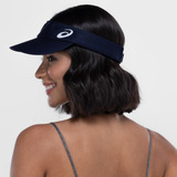 Viseira Aba Curva Asics Strapback Básica - Adulto
