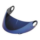 Viseira Para Capacete Shark S500 Espelhada Iridium Azul