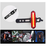 Vista Light 3 Cores Lanterna Traseira Pisca Led Recarga Usb