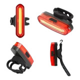 Vista Light Usb 3 Cores Lanterna Traseira Bike 120 Lumens