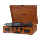 Vitrola Raveo Sonetto Wood Toca-discos Bluetooth Usb
