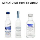 Vodka Grey Goose 50ml + Belvedere 50ml + Vodka Absolut 50ml