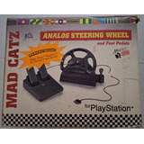 Volante / Pedais Para Ps1 - Mad Catz - Excelente Estado