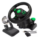 Volante Racer C/ Vibração Xbox 360 Ps3 Ps2 Pc Gamer Original