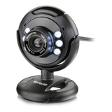 Webcam - Usb 2.0 Multilaser Nightvision C/mic Preta Wc045