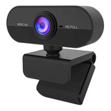 Webcam 1080p Full Hd Microfone Visão 360° Call Home Office 