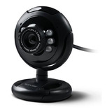 Webcam Com Microfone Interno 16mp Nightvision Preto Usb Nfe
