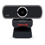 Webcam Live Rotação 360° Hd 720p Usb - Redragon Fobos Gw600