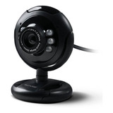 Webcam Plug E Play 16mp Nightvision Microfone Usb Multilaser