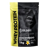 Whey Protein Concentrado 1kg - Sabor Baunilha - Soldiers Nutrition