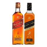 Whisky Black Label 12 Anos 1l + Red Label 1l Kit Oferta 