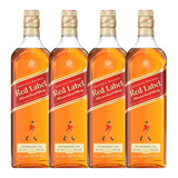 Whisky Johnnie Walker Blended Red Label 1 L - 4 Unidades