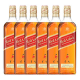 Whisky Johnnie Walker Blended Red Label 1 L - 6 Unidades