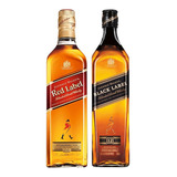 Whisky Johnnie Walker Red Label 1 L + Black Label 1 L