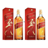 Whisky Red Label 1litro Johnnie Walker - 2 Un