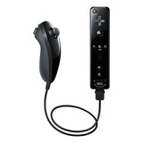Wii Remote Com Motion Plus + Nunchuck Black Originais - Nfe