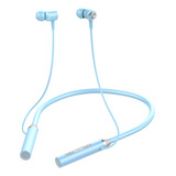 Wireless Neckband Headphones Headset Built In Azul