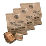 Wood Chunks Lenha Frutifera Madeira Defumação Smoker - 3kg