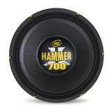 Woofer De Alto-falante Eros Hammer 12 Polegadas 700w Rms 4 Ohms Cor Preta