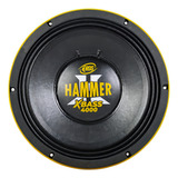 Woofer Eros 2000 Rms Hammer Xbass 4000 12 Pol. Hammmer 4000 Cor 4 Ohms