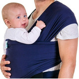 Wrap Sling Carregador De Bebê 100% Algodão Cor Azul-marinho