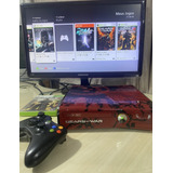 X Box 360 Slim Gears Of War 1 Control Fonte 1 Hd 320 +jogos 