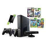 Xbox 360 Slim Original + Hd 500gb + Kinect + 2 Controles